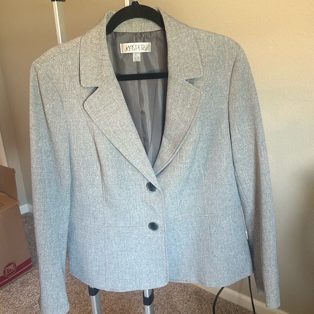Gray size 14 Kasper Blazer